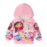 2-16Y Cartoon Gabby Dollhouse Cats Clothes Kids Pullover Jacket with-TB00983-Veeddydropshipping